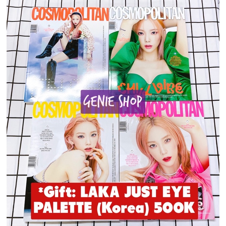 *Có-Sẵn* ẢNH TAEYEON SNSD COSMOPOLITAN quà tặng kèm LAKA JUST EYE PALETTE