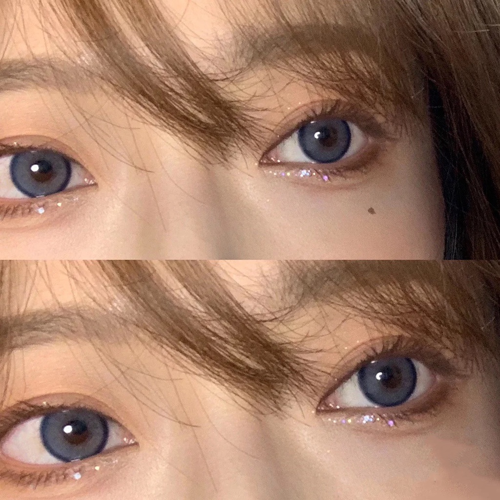 (Hàng Mới Về) 1 Cặp Kính Áp Tròng DUO XIU Màu Sắc Thời Trang lens thời trang Kính Áp Tròng Dùng Một Năm 0Độ