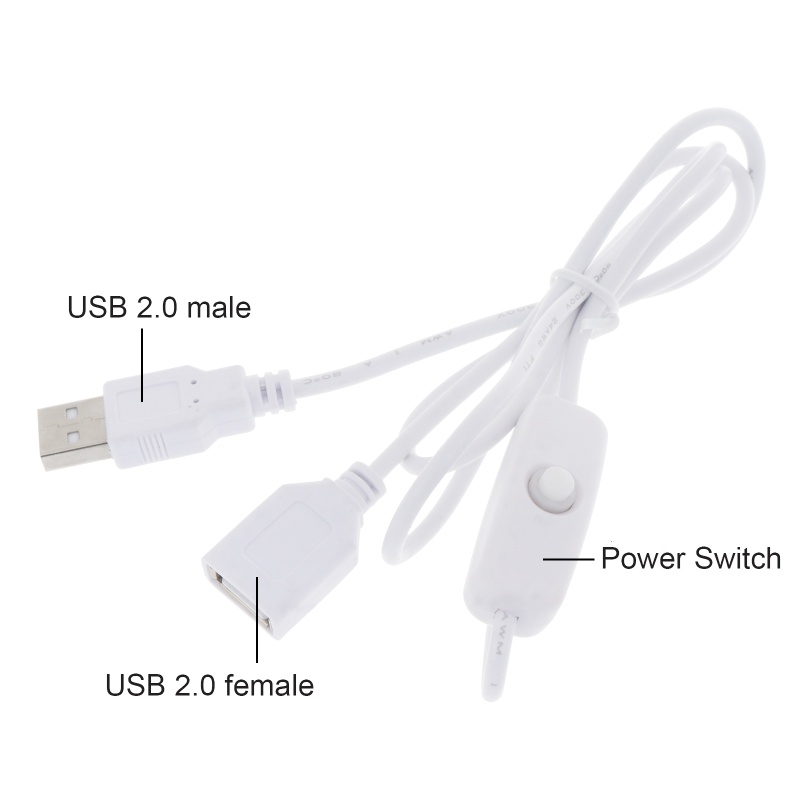 Cáp Chia Cổng USB Có Công Tắc On / Off Tiện Dụng