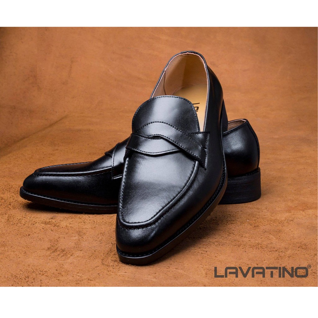 Giày Da Nam Cao Cấp LAVATINO - Giầy Tây Nam Da Bò Thật 100% - Giày Lười Nam - Mã LAVA15 | BigBuy360 - bigbuy360.vn