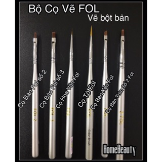 BỘ CỌ VẼ FOL 6 Cây ( vẽ bột bản )