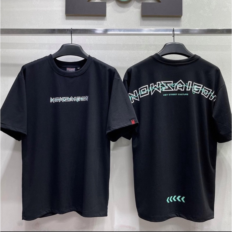 Full Tag Vải - Áo Thun Loca Brand Now SAIGON SIGNATURE DROPSHOULDER áo phông tay lỡ from rộng unisex nam nữ now sài gòn