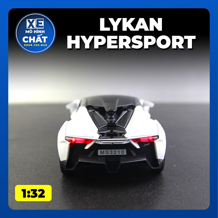 Xe Mô Hình Tĩnh Bằng Kim Loại Siêu Xe Ả Rập Lykan Hypersport Mini Auto 1:32