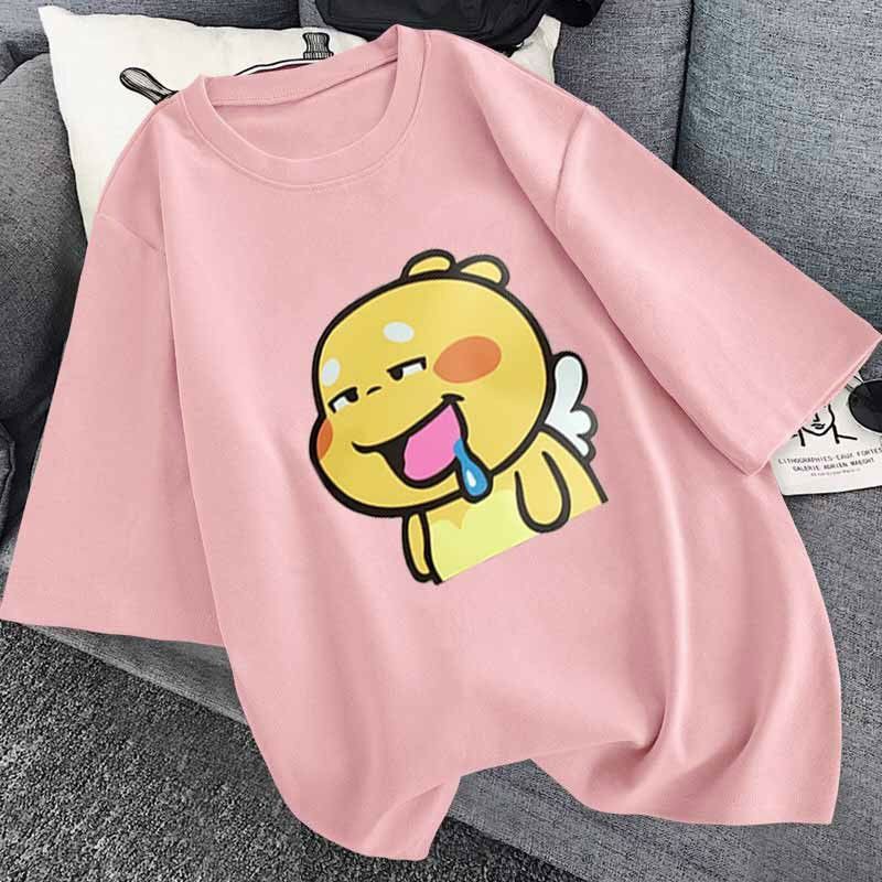 Áo thun cotton unisex nam nữ thích hợp mặc cặp,áo thời trang hè form rộng in hình dễ thương