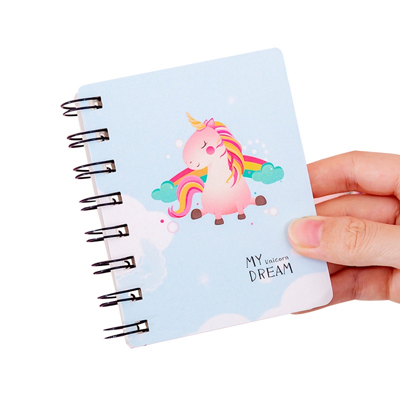 Zhishun Cute Cartoon Magic Dinosaur Rollover Coil Notebook Mini Pocket Notepad