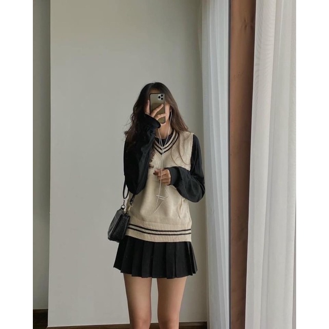 Áo len gile mác A mẫu mới Hàn Quốc siêu chất | BigBuy360 - bigbuy360.vn