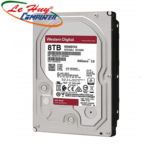 Ổ cứng HDD WD Red Plus 8TB 3.5 inch SATA III 256MB Cache 7200RPM WD80EFBX