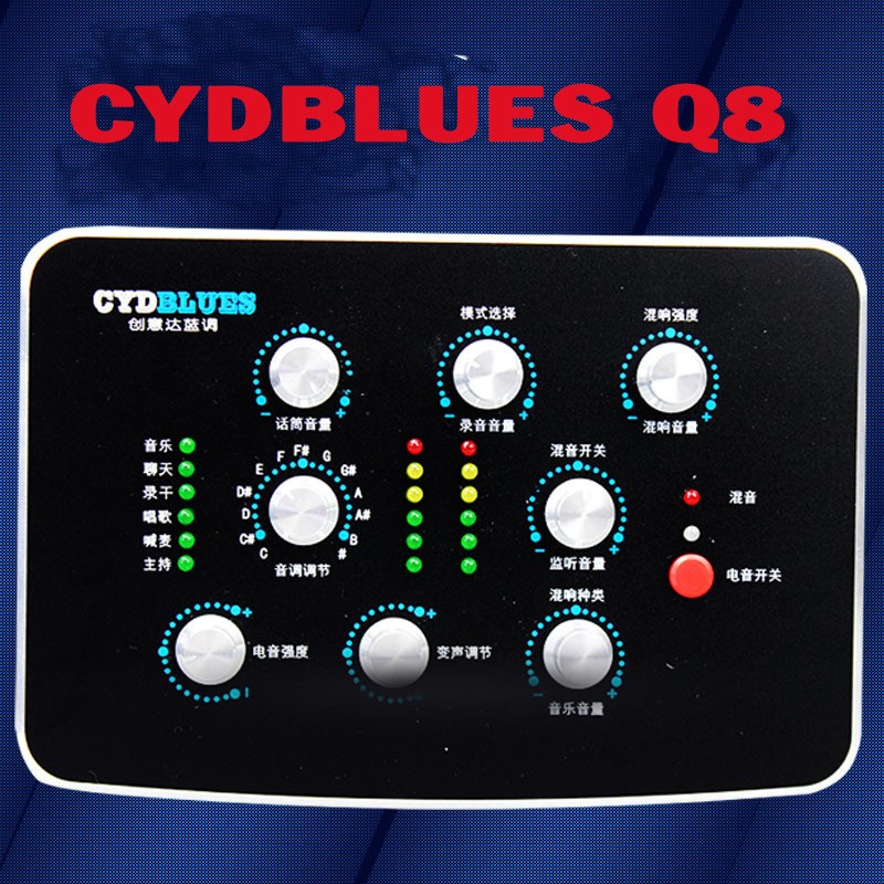 Card âm thanh USB CYDBLUES Q8 Auto Tune