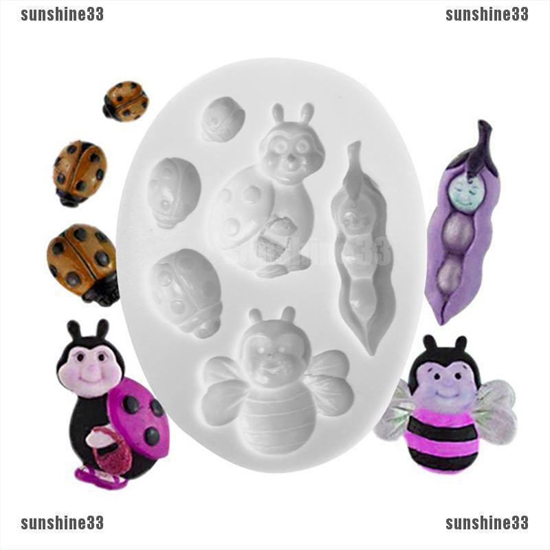 Khuôn Silicone Tạo Hình Làm Bánh Kẹo Hình Chú Ong 3D DIY