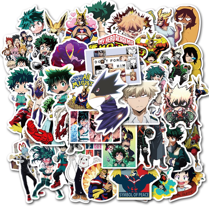 A set of 50/100 My Hero Academia computer notebook waterproof decorative stickers | BigBuy360 - bigbuy360.vn