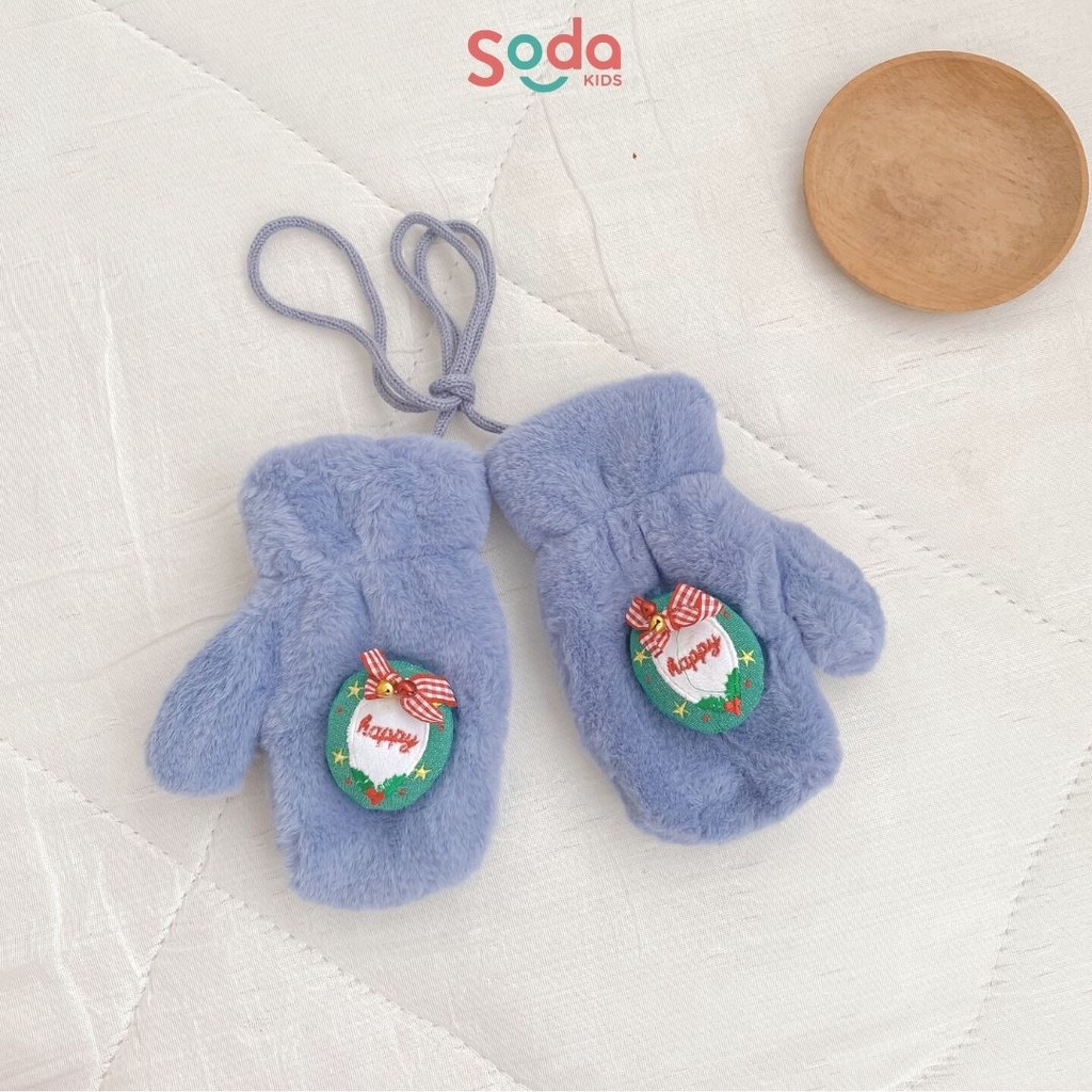 Găng tay lót lông siêu ấm cho bé trai và bé gái (Ảnh thật)