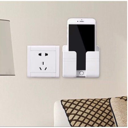 Kệ dán tường giá đỡ sạc điện thoại để điều khiển tivi
