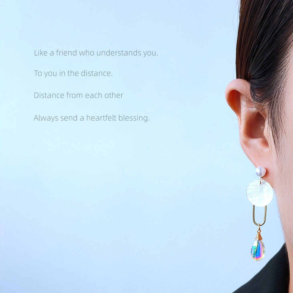 Bông tai giọt nước xinh xắn mạ bạc 925 Mayconner