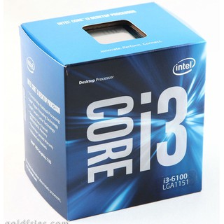 CPU Intel Core i3 6100 Mới BH 36 tháng (3.70GHz, 3M, 2 Cores 4 Threads) TRAY + FAN