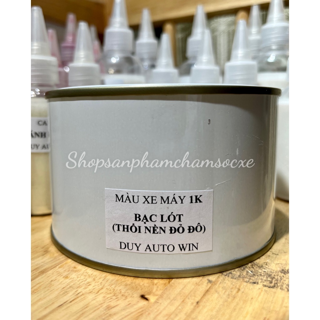 Bạc thô lót 1K nền cho màu đỏ đô - Sơn 1k lon 0.25kg, 0.5kg và 1kg