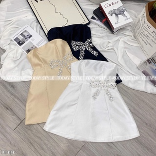 Đầm cúp ngực đính đá sang trọng today style d3484