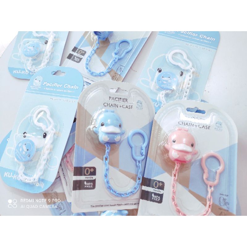 Dây giữ ti ngậm Kuku cho bé KU5492