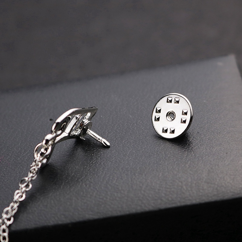 Trâm Cài Áo Hình Nốt Nhạc / Cánh Thiên Thần Đính Pha Lê Phong Cách Vintage Cho Nam Và