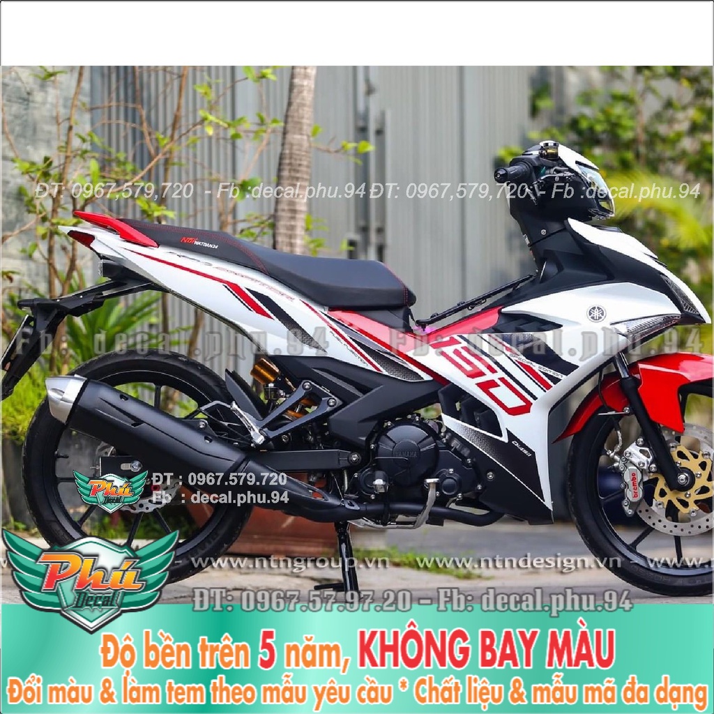 Tem Rời Exciter 150 Trắng đỏ đen (K) -1