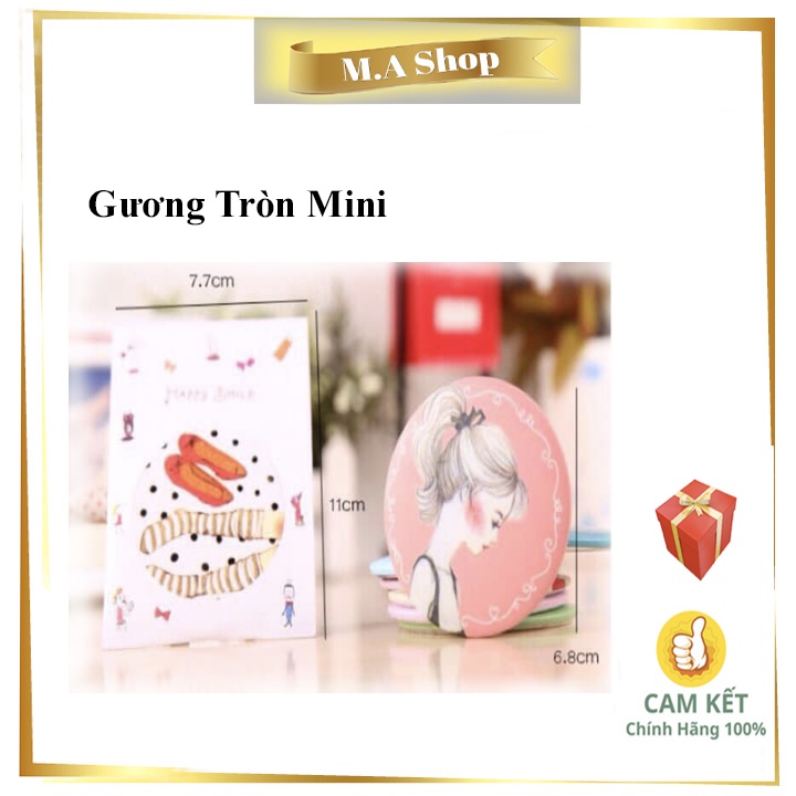 Gương tròn mini cute bỏ túi tiện lợi - Ma Shop