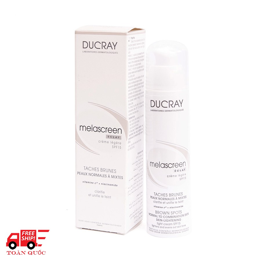 Kem Dưỡng Sáng Da, chống lão hóa Ducray Melascreen Eclat Light Cream Skin Lightening SPF15 40ml