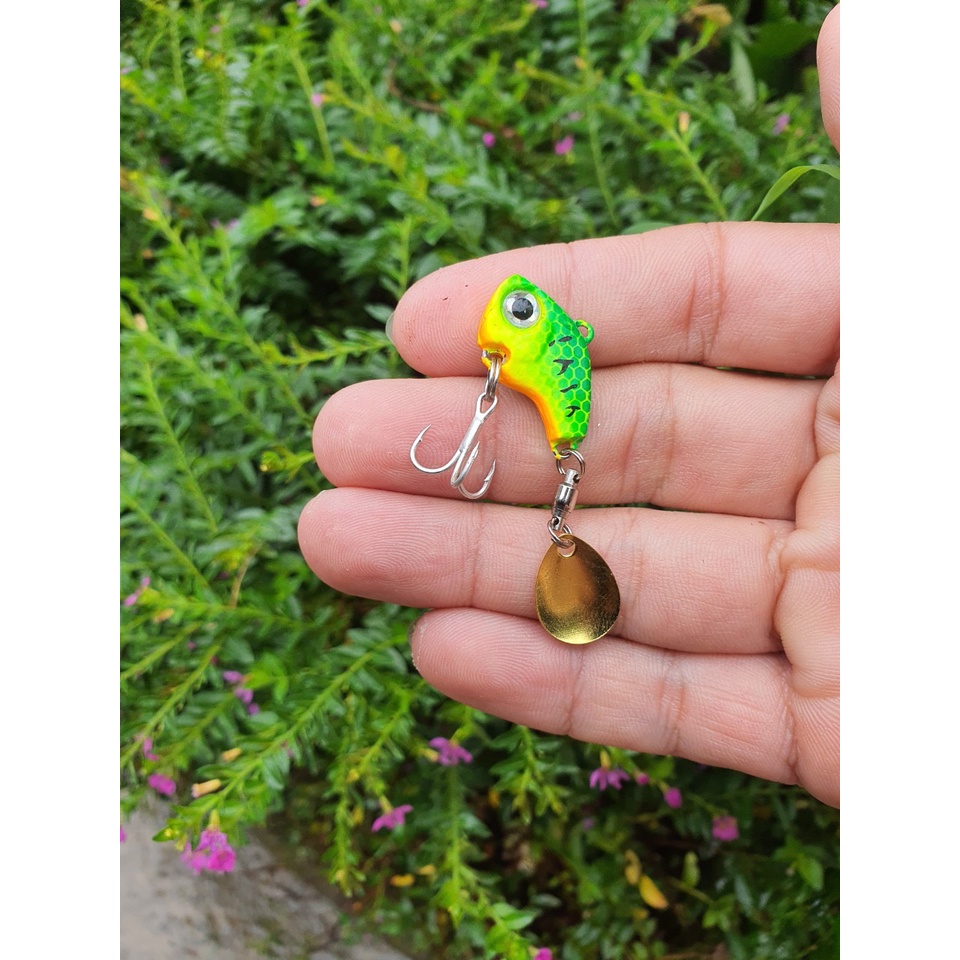 Mồi giả Vib mini thìa xoay