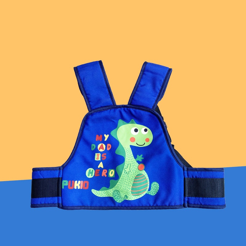 Đai đi xe máy an toàn cao cấp hình khủng long đeo vai, thắt lưng, đai ngực cho bé 1-10 tuổi