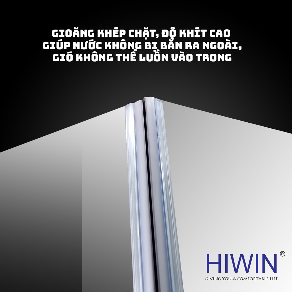 Gioăng từ 135 độ mở ngoài cabin tắm màu đen Hiwin SP-055