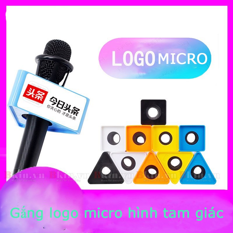 Logo micro phỏng vấn hình tam giác