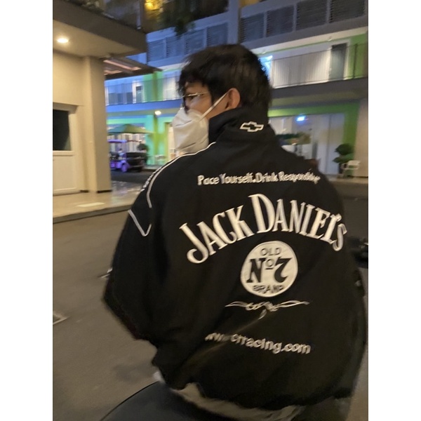 Áo bomber racing jackdaniel's