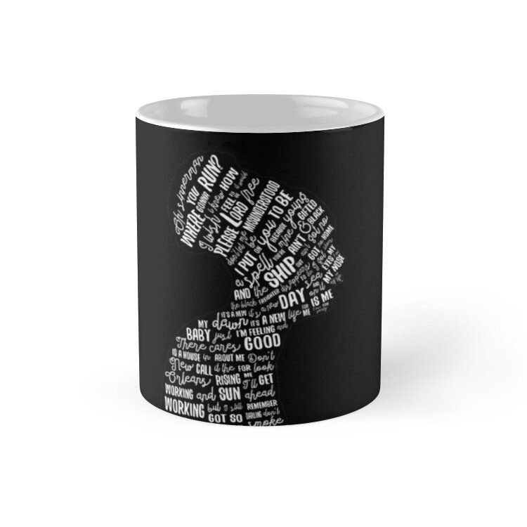 Cốc sứ in hình - Lyrics Silhouette With Black Background - MS 4064