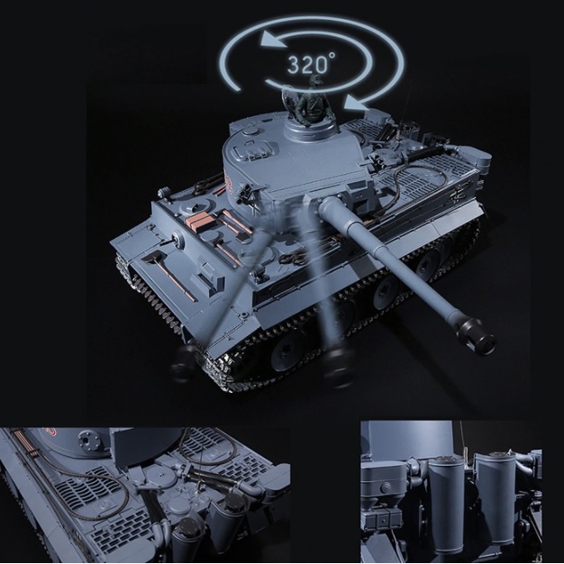 Xe tank Henlong 3818 Tiger bản cơ bản điều khiển từ xa