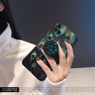 CL007 Ốp lưng Luxury Iphone Case lông vũ Peacook
