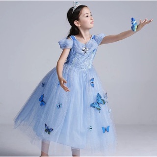 Đầm công chúa Lọ Lem cộc tay bb06 - dài tay bb02