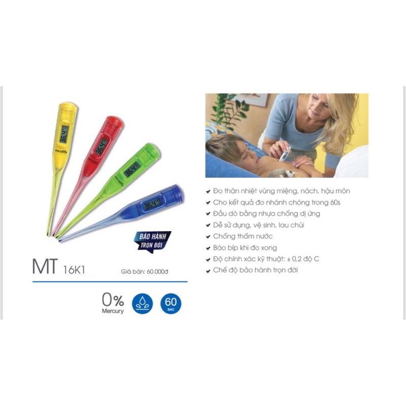 Nhiệt kế điện tử Microlife MT 16k1