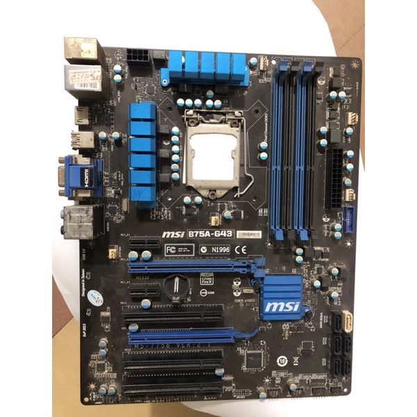 [Mã Sale hoàn 50k cho đơn từ 1tr] Mainboard msi b75a g43 | Main msi b75 full size