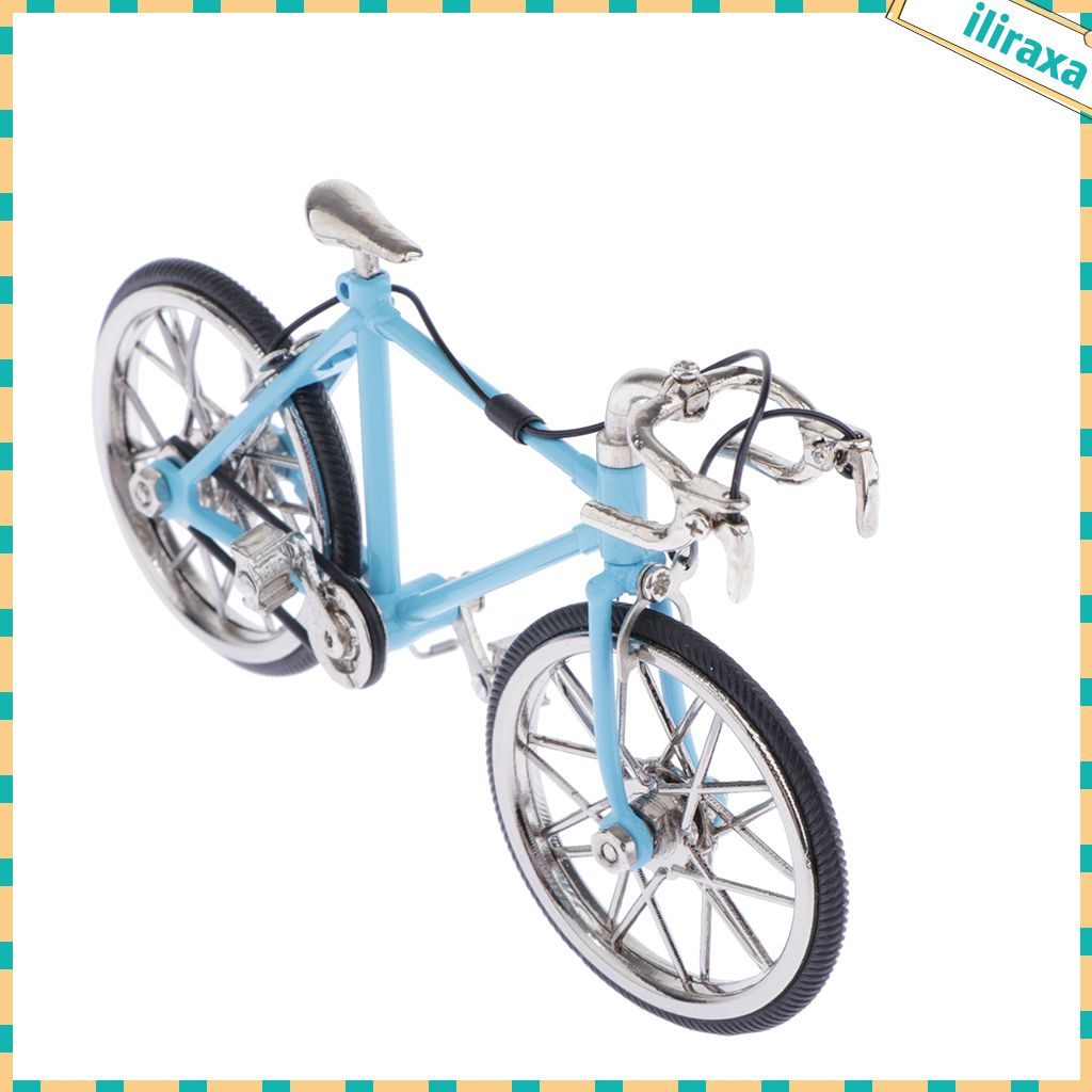 Creative Metal Fixed Gear Model Bicycle Figurine, Home Decor Collectible Gifts for Bike Lovers or Kids - 3 Colors