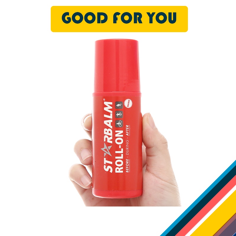 Chai Lăn Làm Nóng Starbalm Roll-On Warm Làm Ấm Cơ Sau Vận Động Chai ( 75ml ) - Hà Lan - Good For You