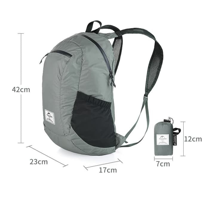 Naturehike Balo Du Lịch Siêu Nhẹ Chống Thấm Nước 18l Gấp Gọn Tiện Dụng