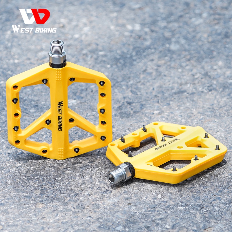 Bộ 2 Bàn Đạp Bằng Nilon Siêu Nhẹ Chống Trượt / Thấm Nước Chuyên Dụng Cho Xe Đạp MTB BMX