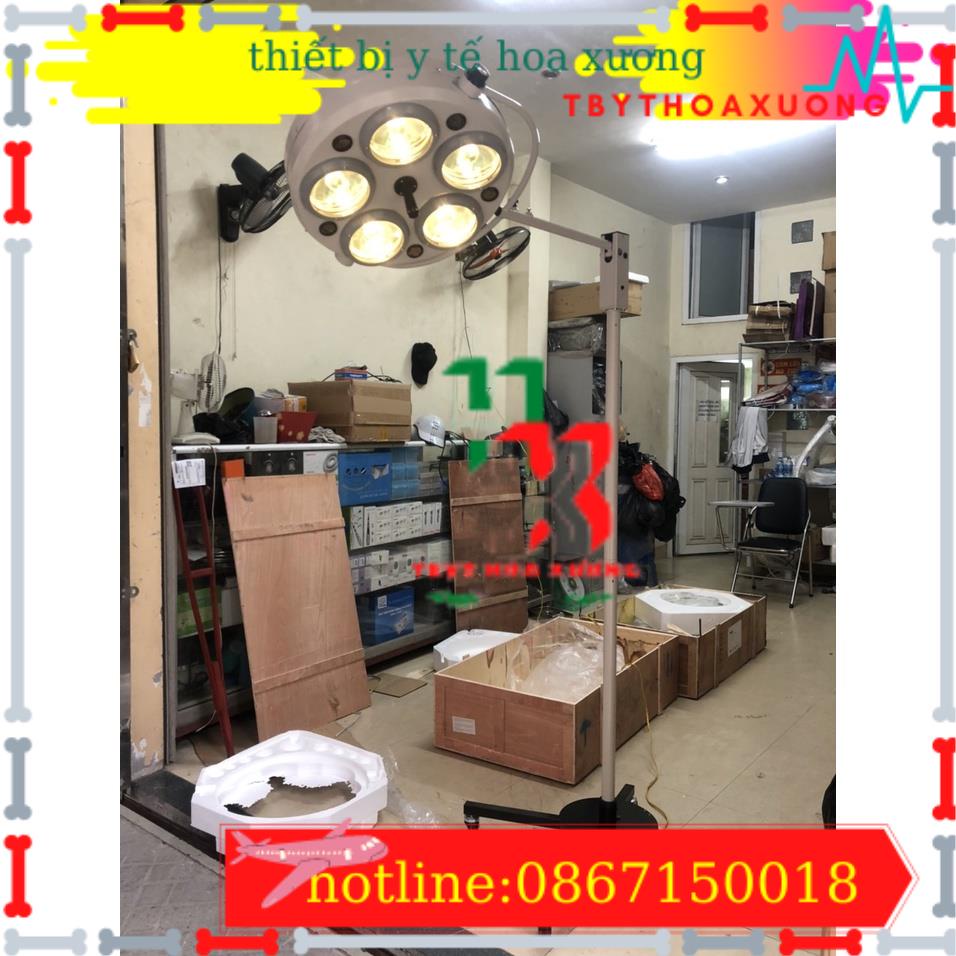 Đèn Mổ Di Động - Đèn Mổ Phẫu Thuật   4 Bóng 5 bóng