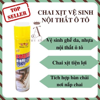 CHAI VỆ SINH NỘI THẤT Ô TÔ, lau chùi bên trong xe hơi, chất tẩy rửa ghế da oto, làm sạch yên vô lăng