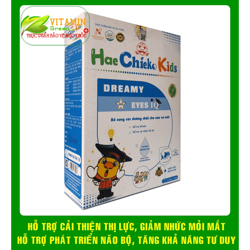 Heachieko Kids DREAMY EYES IQ GIÚP BỔ MẮT, SÁNG MẮT, PHÁT TRIỂN NÃO BỘ, TĂNG KHẢ NĂNG TƯ DUY