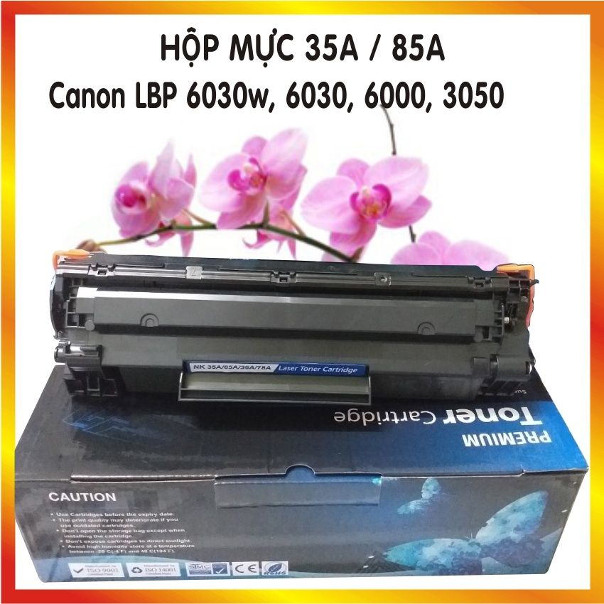 Hộp mực máy in Canon LBP 6030w, 6030, 6000, 3050 , cartridge 35A - 85A, mới 100%, đã có mực sẵn.