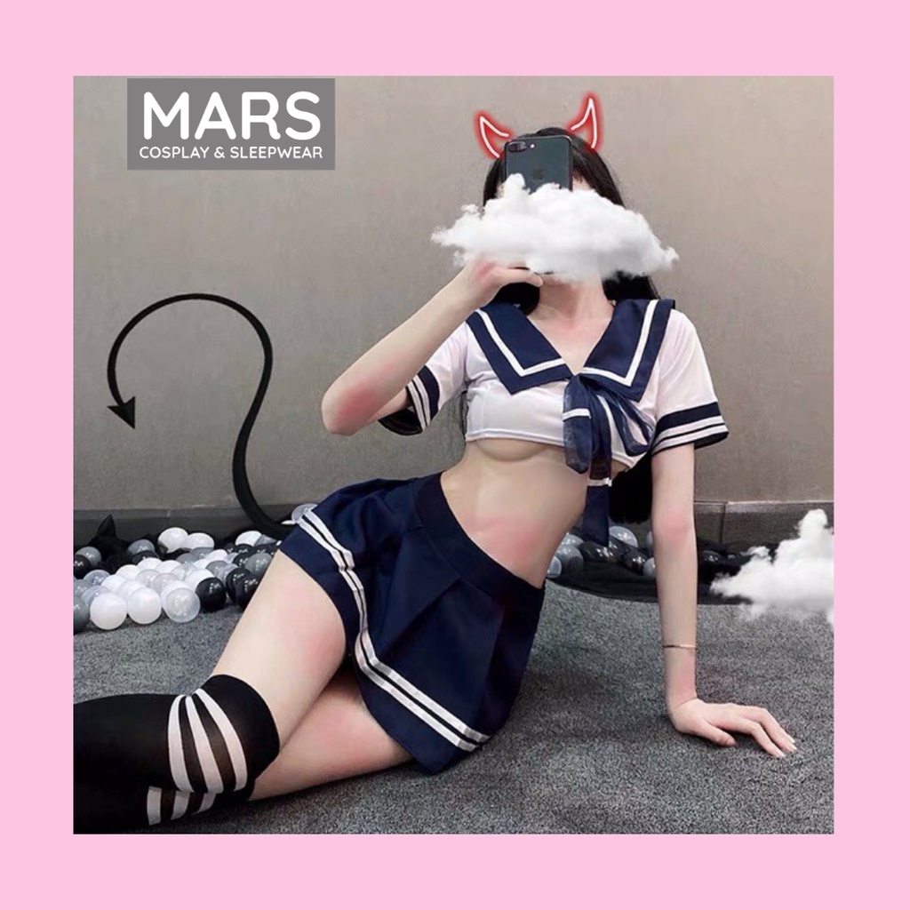 (HÌNH THẬT FEEDBACK) Set Áo Váy Nữ Sinh Nhật Bản Cosplay siêu sexy, bộ đồ ngủ gợi cảm