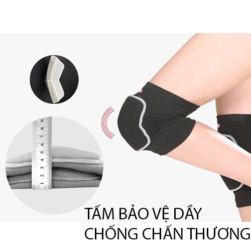 Bảo vệ đầu gối, bó gối thể thao Aolikes có đệm tập Gym Yoga Dance cao cấp Heria Store A-0210