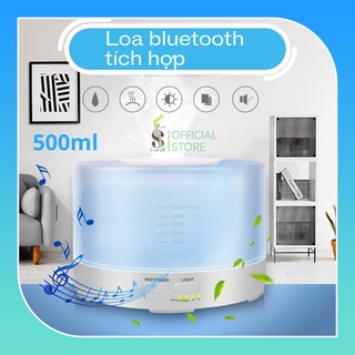 Máy Xông Khuếch Tán Tinh Dầu Aroma 500ML (Tích Hợp Loa Bluetooth)