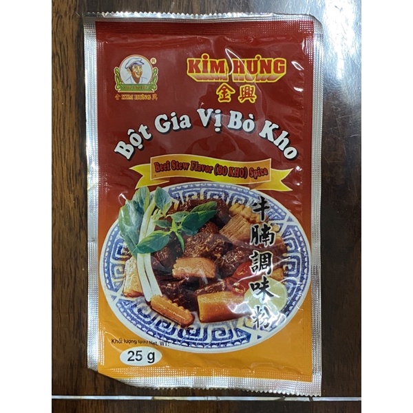 Bột Gia Vị Bò Kho Kim Hưng (25g)