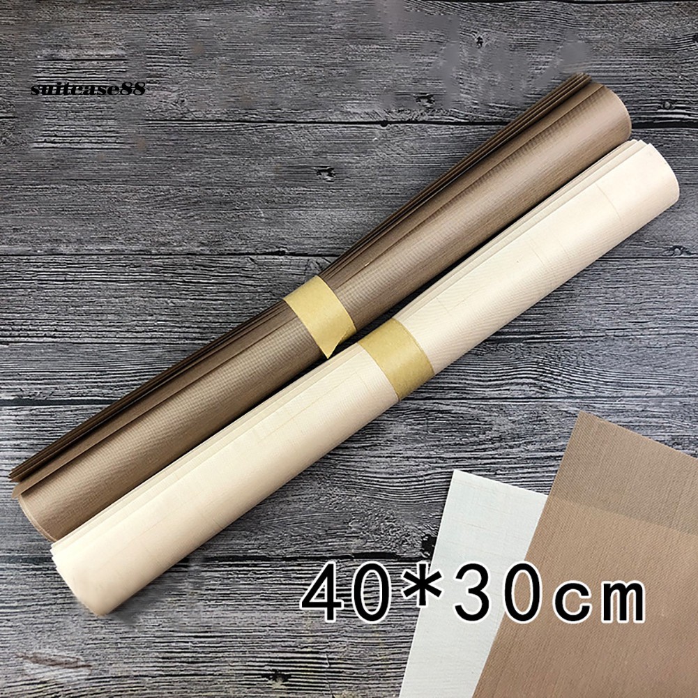 Tấm lót cách nhiệt 40x30cm thiết kế hình chữ nhật có tái sử dụng tiện dụng cho nướng bánh