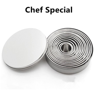 Khuôn cắt bánh quy tròn 12 đầu bằng thép không gỉ 304 michelin